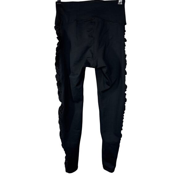 Good American Side Mesh Ruched Compression Leggings, Size 2, NWT, New with tags - Picture 2 of 9